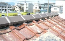静岡市　地震で壊れた屋根の修理の事例